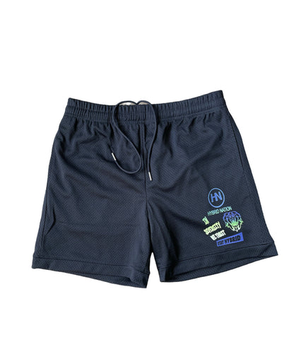 Hybrid Nation Cluster Logo Mesh Shorts by Hybrid Nation