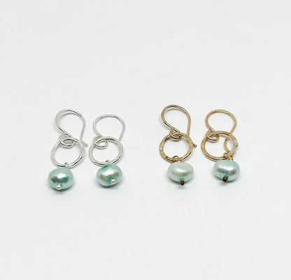 Mermaid Pearl Drop Earrings by Jennifer Cervelli Jewelry