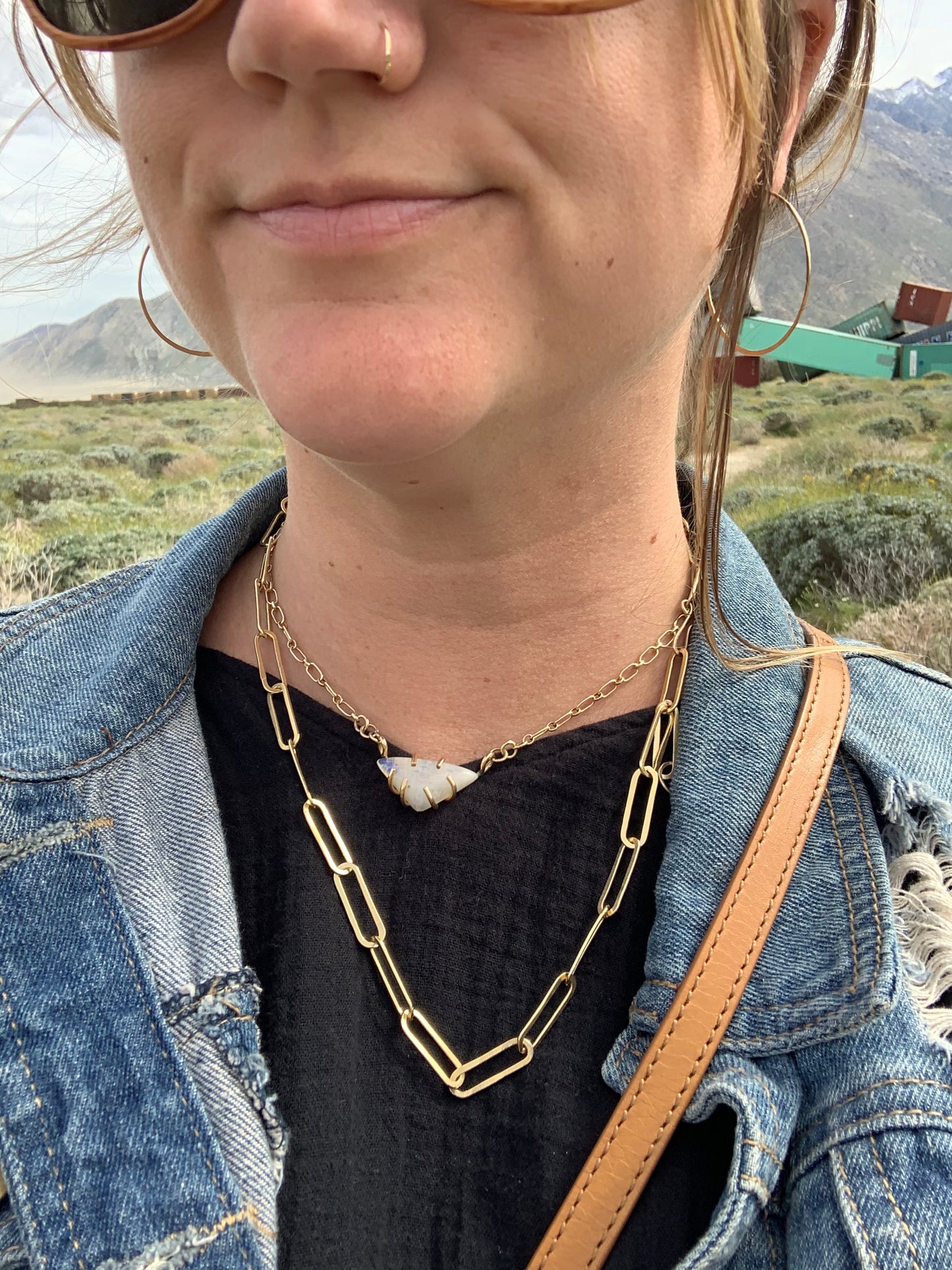 Paperclip Chain Necklace by Jennifer Cervelli Jewelry