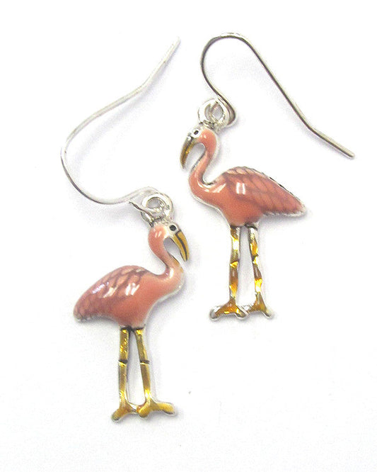 Pink Flamingo Earrings by Fashion Hut Jewelry