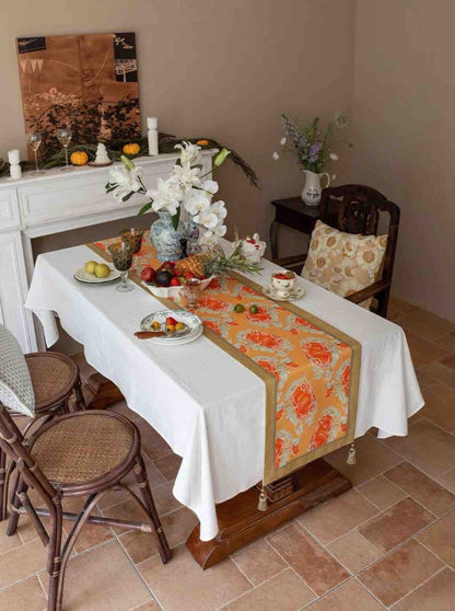 Italian Style Decorative Table Runner for Elegant Fall Table Setting by INSPECIAL HOME