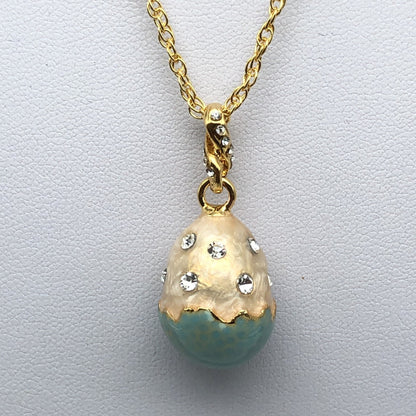 Turquoise Egg Pendant Necklace by Keren Kopal