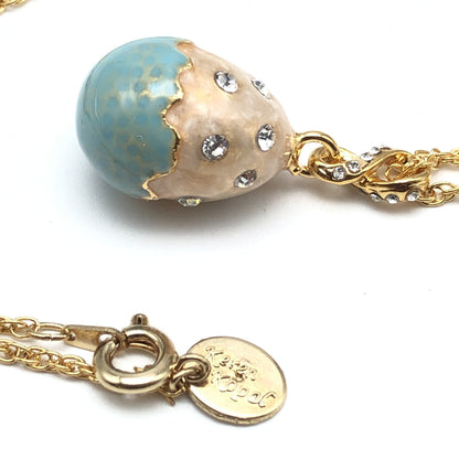 Turquoise Egg Pendant Necklace by Keren Kopal