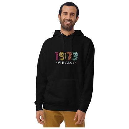 1973 Vintage - Unisex Premium Hoodie by Karma Kiss