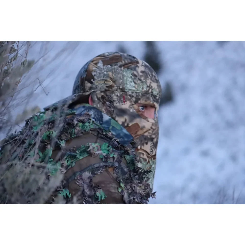 2-in-1 REAR Face Mask and Camo Hat (Fitted) by QuikCamo