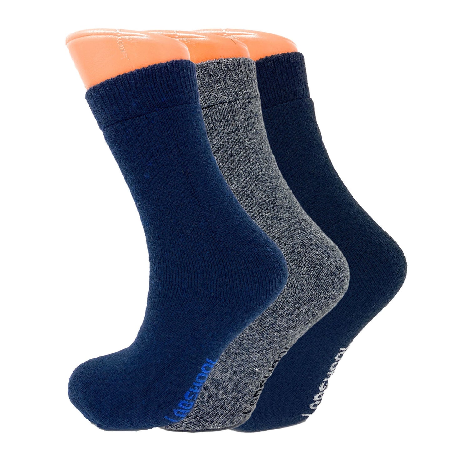 3 Pairs - Women Thermal Winter Socks Soft and Cozy Thick Casual Crew Wool Socks by Mars Outlet Store LLC