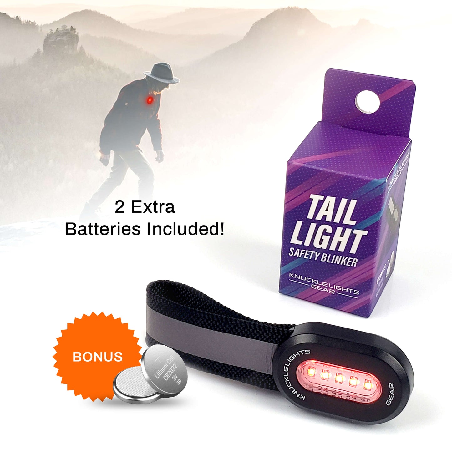 Tail Light Safety Blinker by Knuckle Lights