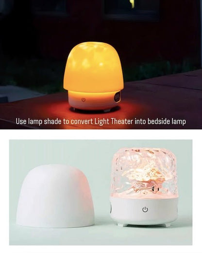 Light Theatre: Ambient Light With Stereo Speaker, Ripple Sunset Aurora Projector All-in-1 by INSPECIAL HOME