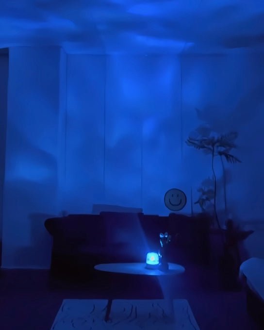 Light Theatre: Ambient Light With Stereo Speaker, Ripple Sunset Aurora Projector All-in-1 by INSPECIAL HOME