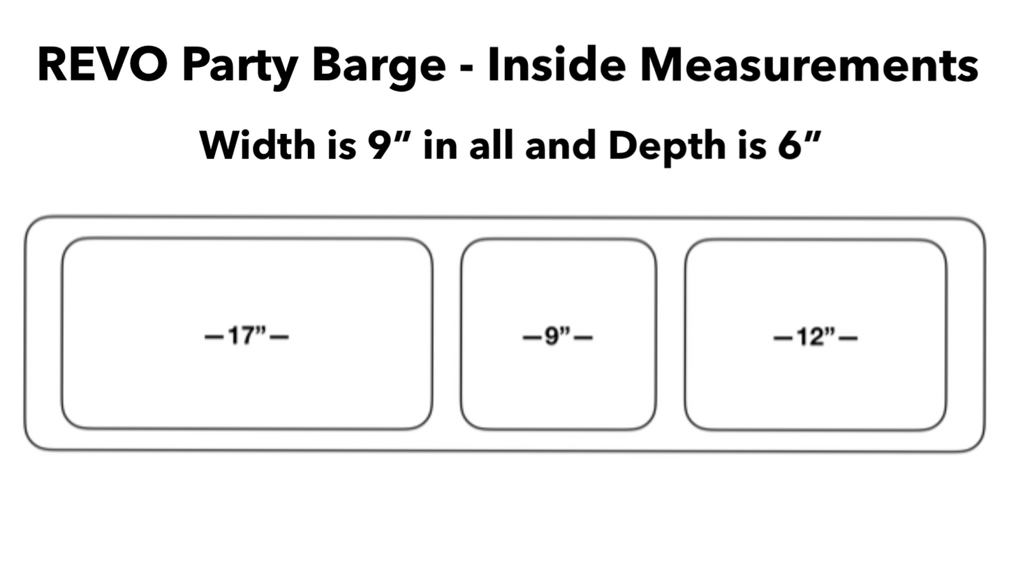 REVO Party Barge Cooler | Deep Black | Insulated Beverage Tub by REVO COOLERS, LLC