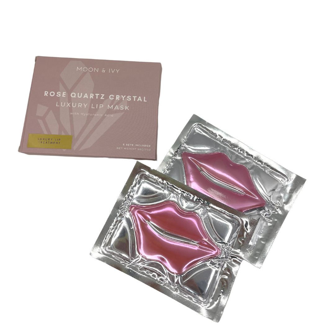 Rose Quartz Luxury Lip Masks by Moon & Ivy