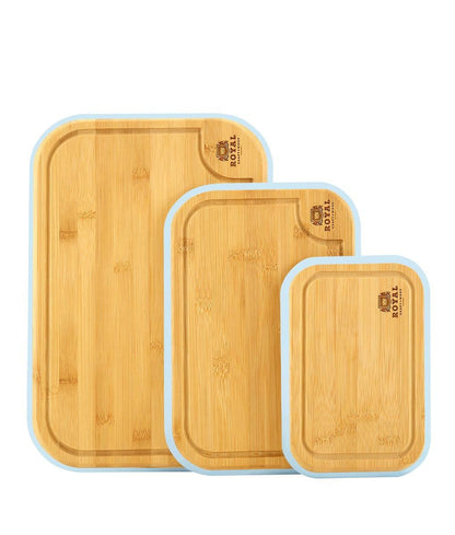 Blue Cutting Board Set 3 PCS by Royal Craft Wood