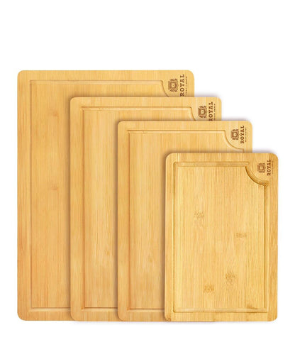 Set Of 4 Chopping Boards by Royal Craft Wood