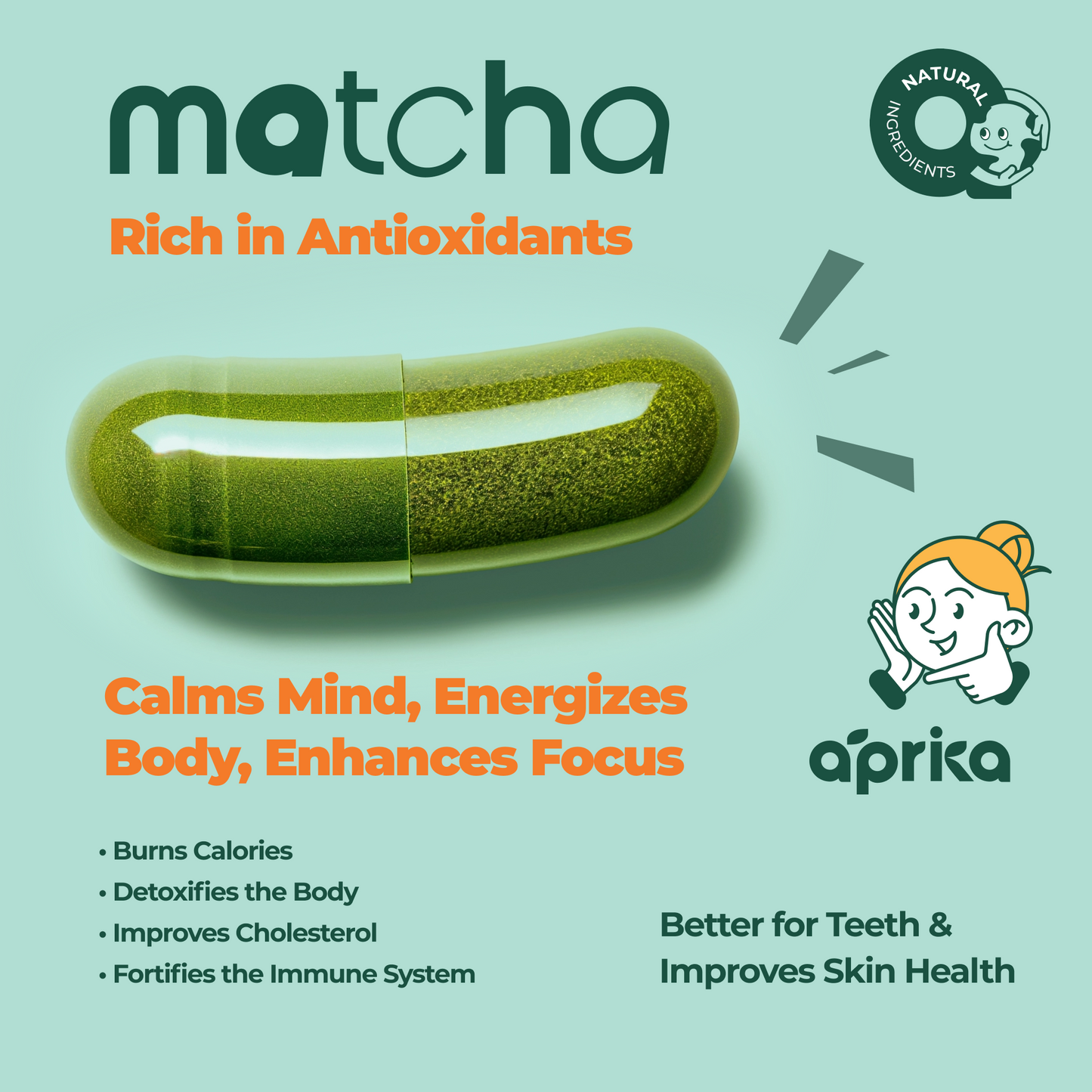 Organic Japanese Matcha Green Tea Powder by Aprika Life