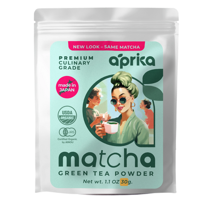 Organic Japanese Matcha Green Tea Powder by Aprika Life