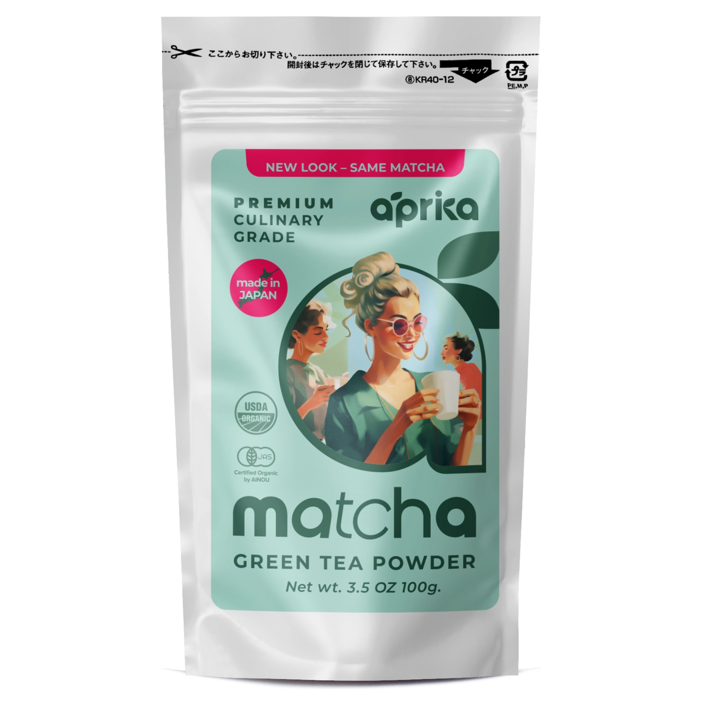 Organic Japanese Matcha Green Tea Powder by Aprika Life