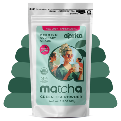 Organic Japanese Matcha Green Tea Powder by Aprika Life