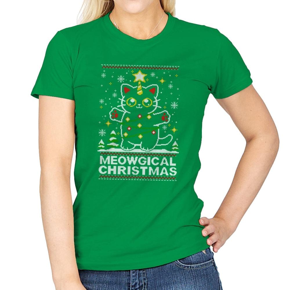 Meowgical Cat Christmas - Womens by RIPT Apparel