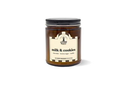 Milk & Cookies Candle - Chocolate, Brown Sugar, Vanilla Scent by Garsnett Beacon Candle Co.