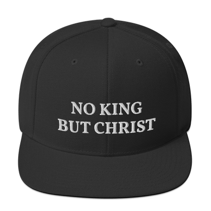 AnarchoChristian - No King But Christ Snapback Hat by Proud Libertarian