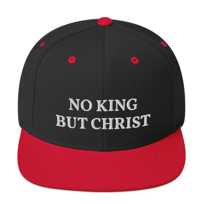 AnarchoChristian - No King But Christ Snapback Hat by Proud Libertarian