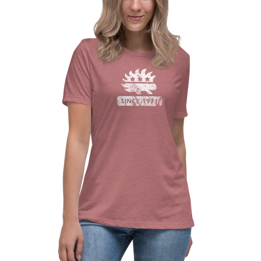 Libertarian Porcupine (Since 1971) Women's Relaxed T-Shirt by Proud Libertarian