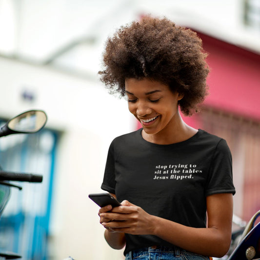 Stop Trying To Sit | Women's Slouchy Top by The Happy Givers