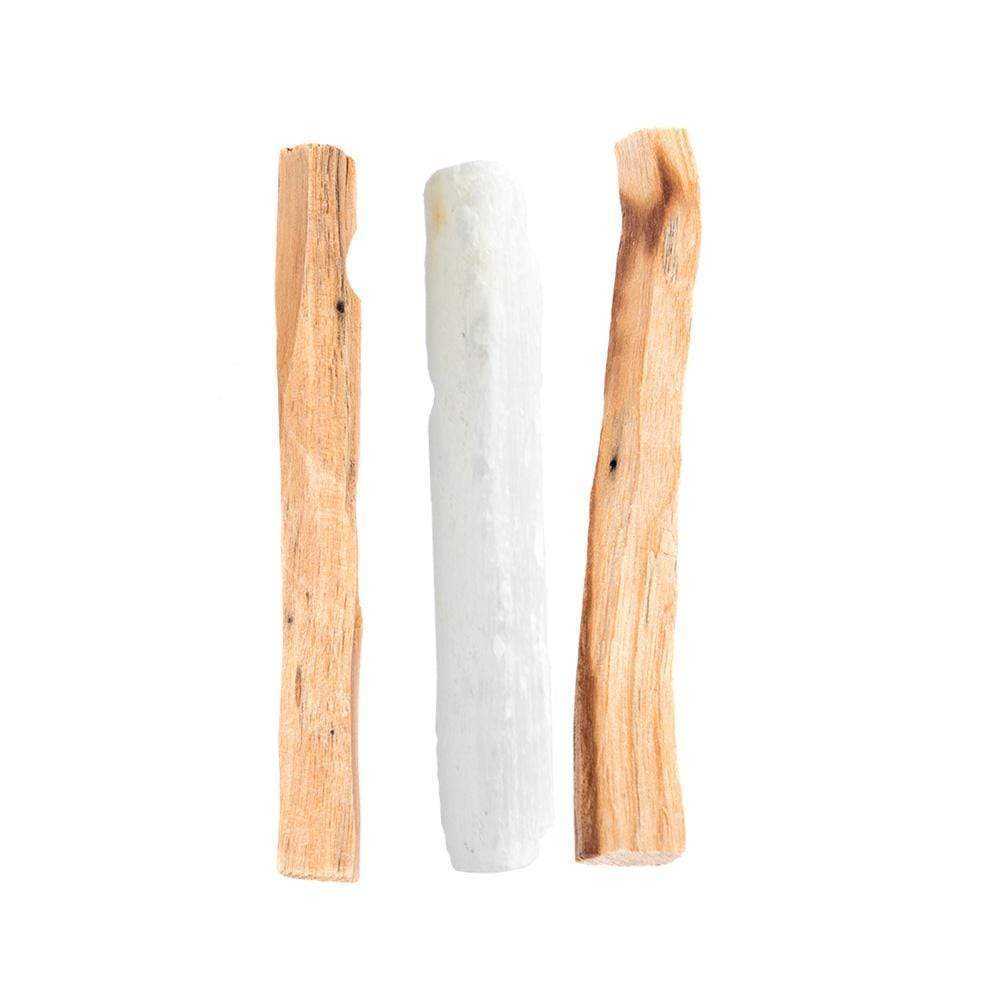 Palo Santo & Selenite Wand Cleansing Kit by Moon & Ivy