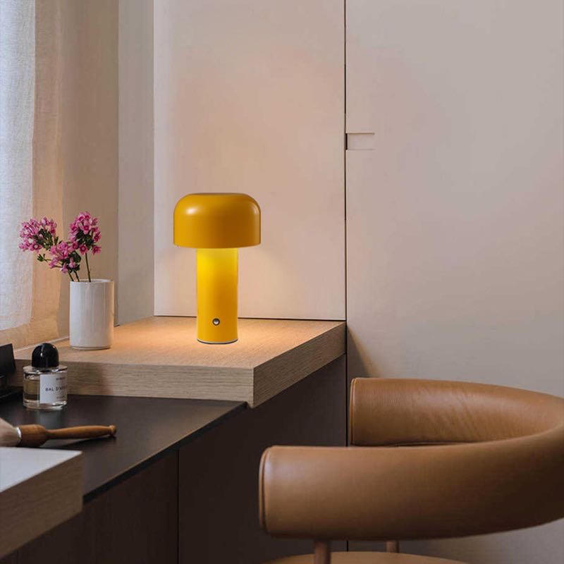 Mushroom Beside Lamp - Bellhop Portable LED Table Lamp by INSPECIAL HOME