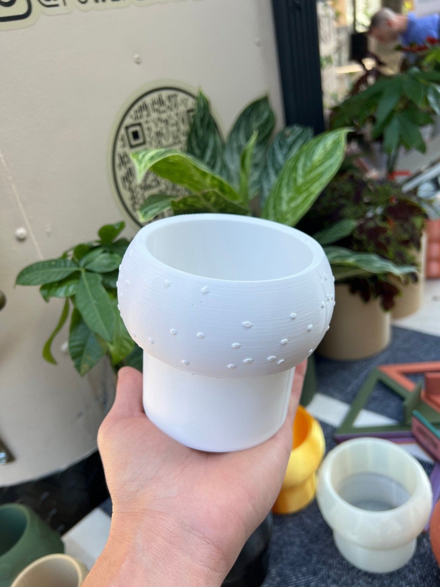 Mushroom Plant Pot with Drainage, Cute by Rosebud HomeGoods