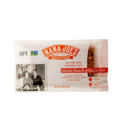 Nana Joes - 'Ocean Beach' Granola Bar w/ Almond Butter, Coffee & Cocoa Nibs (1.5OZ) by The Epicurean Trader