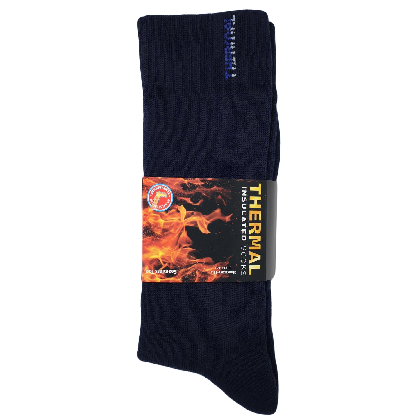 Thermal Insulated Socks for Men Seamless Toe Reinforced Heel Size 8-11.5 - 1 Pair by Mars Outlet Store LLC