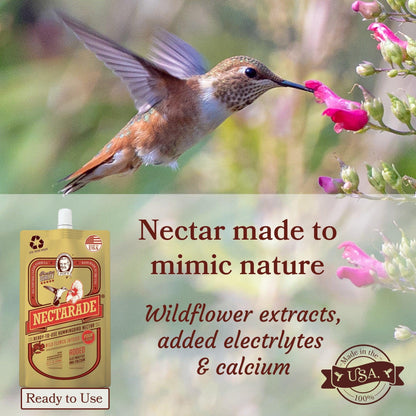 Nectarade® Hummingbird Nectar, Ready to Use 8.5oz by Pop's Birding