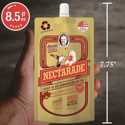 Nectarade® Hummingbird Nectar, Ready to Use 8.5oz by Pop's Birding