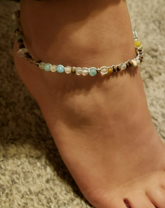 Nixie Beaded Anklet Ankle Bracelet by Fashion Hut Jewelry