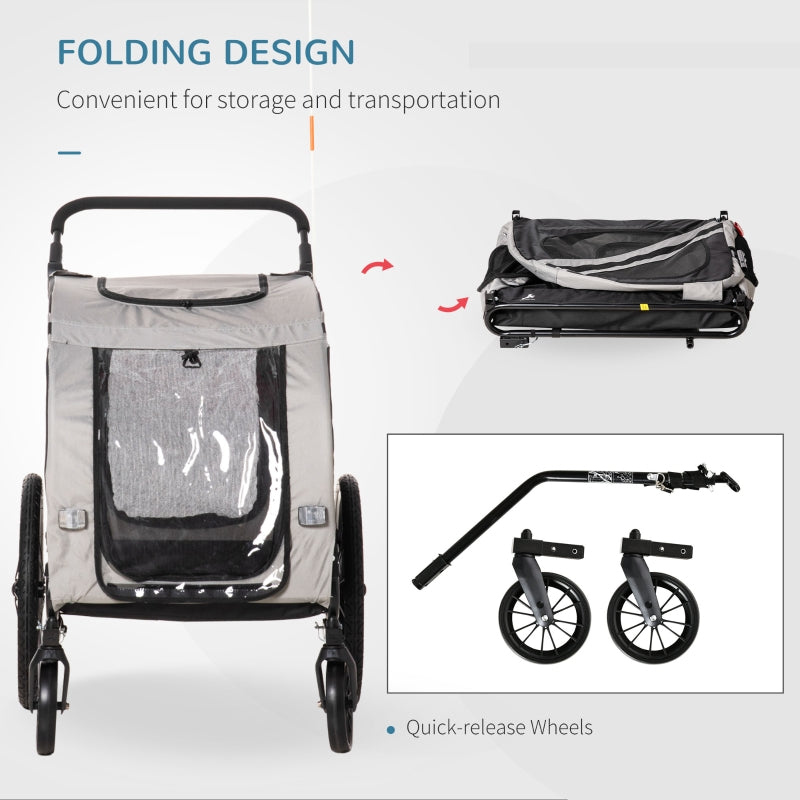 2-In-1 Pet Bike Trailer Stroller by Furr Baby Gifts