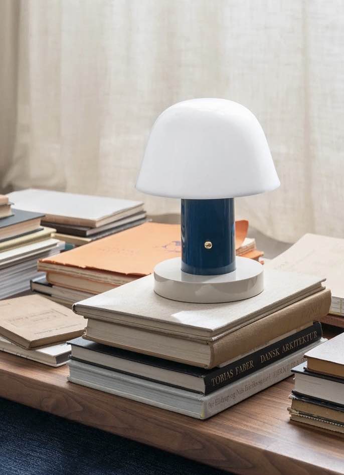 Nordic Cute Mushroom Setago Table Lamp - Dimmable Portable Quirky Nursery Light by INSPECIAL HOME