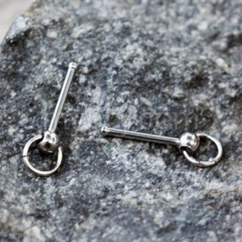 316L Stainless Steel Slave Ring Stud Nose Ring by Fashion Hut Jewelry