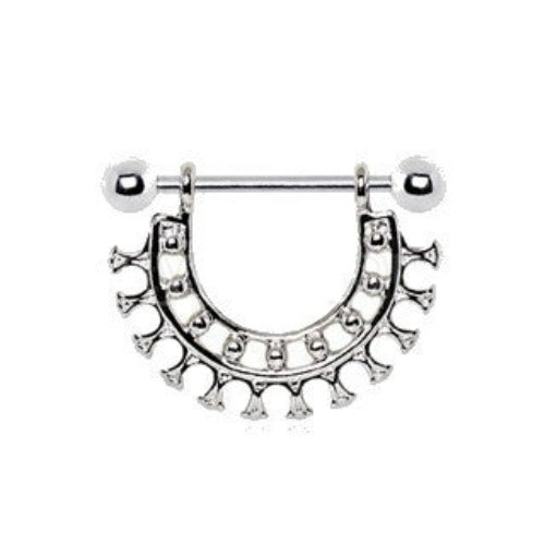 316L Stainless Steel Ancient Egyptian Collar Nipple Shield by Fashion Hut Jewelry