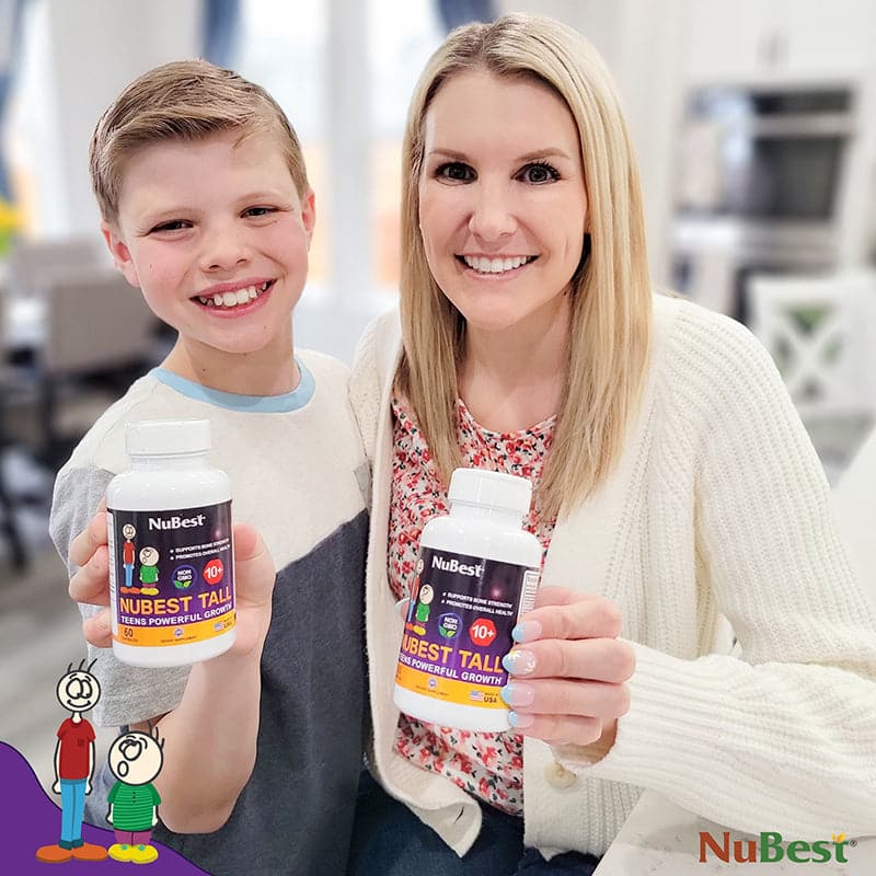 NuBest Tall 10+, Powerful Growth for Kids & Teens (10+), Milk Drinkers, 60 Capsules by NuBest Nutrition®