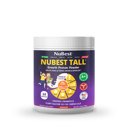 NuBest Tall Protein Vanilla Shake for Kids Ages 4+, 10 Vegan Servings by NuBest Nutrition®