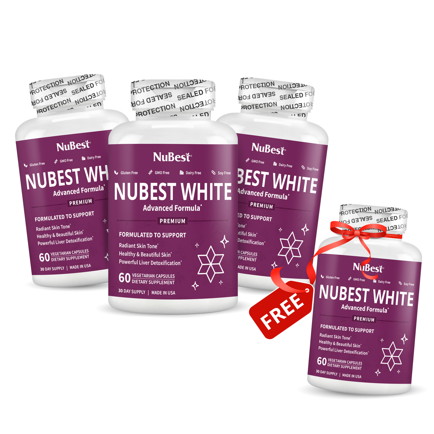 NuBest White, Skin Brightening Formula, 60 Vegan Capsules by NuBest Nutrition®