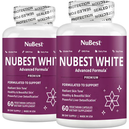 NuBest White, Skin Brightening Formula, 60 Vegan Capsules by NuBest Nutrition®