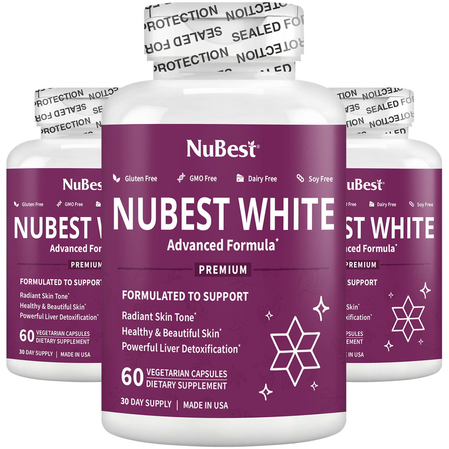 NuBest White, Skin Brightening Formula, 60 Vegan Capsules by NuBest Nutrition®