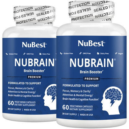 NuBrain, For Brain Health, Focus & Memory, 60 Vegan Capsules by NuBest Nutrition®