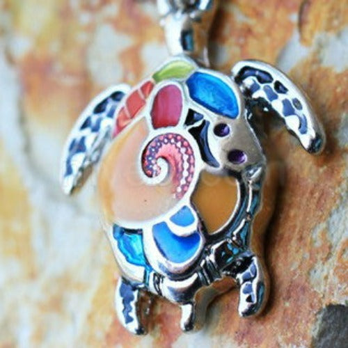 316L Stainless Steel Aloha Sea Turtle Dangle Navel Ring by Fashion Hut Jewelry