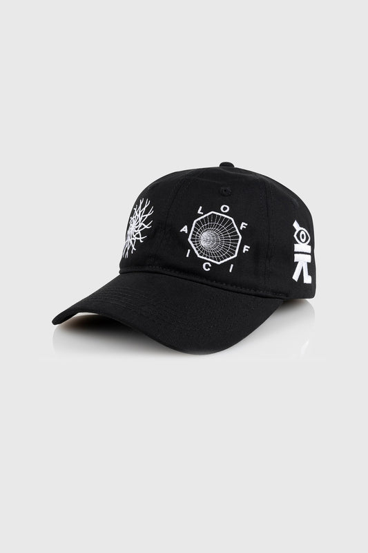 Spyral Dynamics 6 Panel Dad Hat (Black) by The Official Brand