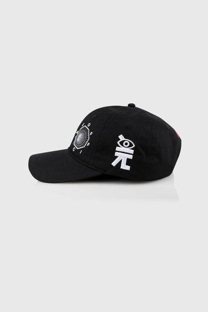 Spyral Dynamics 6 Panel Dad Hat (Black) by The Official Brand