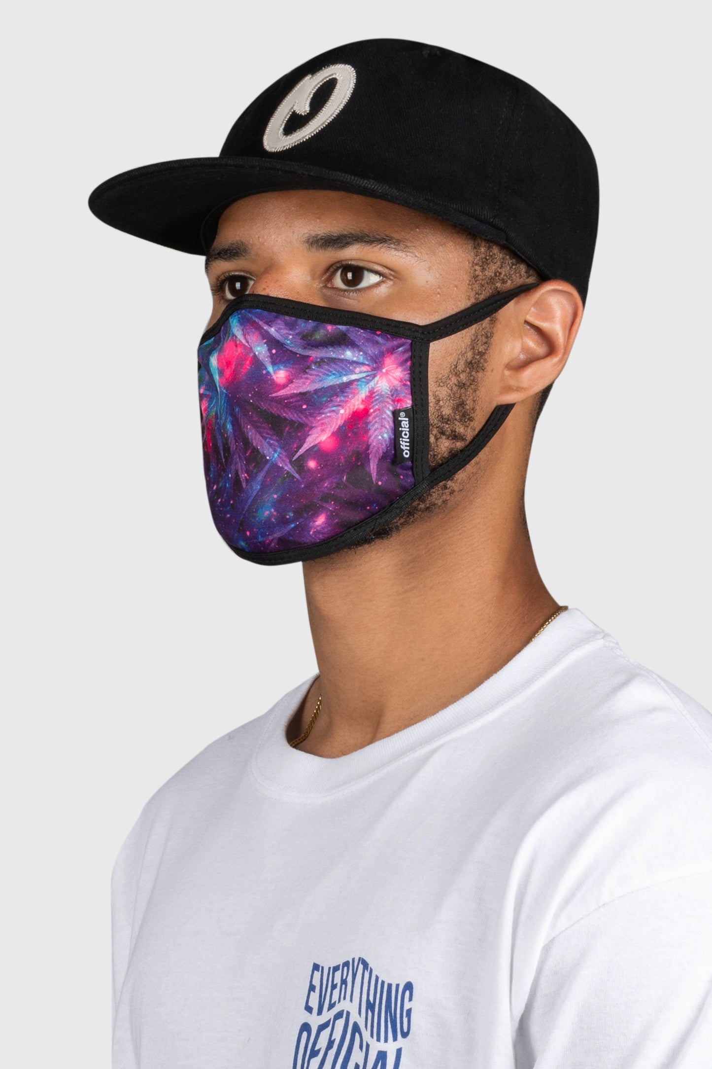 Space Weed Face Mask - Purple by The Official Brand