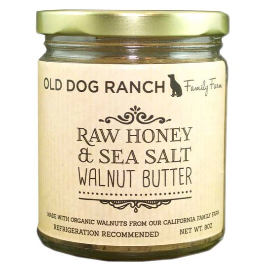 Old Dog Ranch - Raw Honey & Sea Salt Walnut Butter (8OZ) by The Epicurean Trader